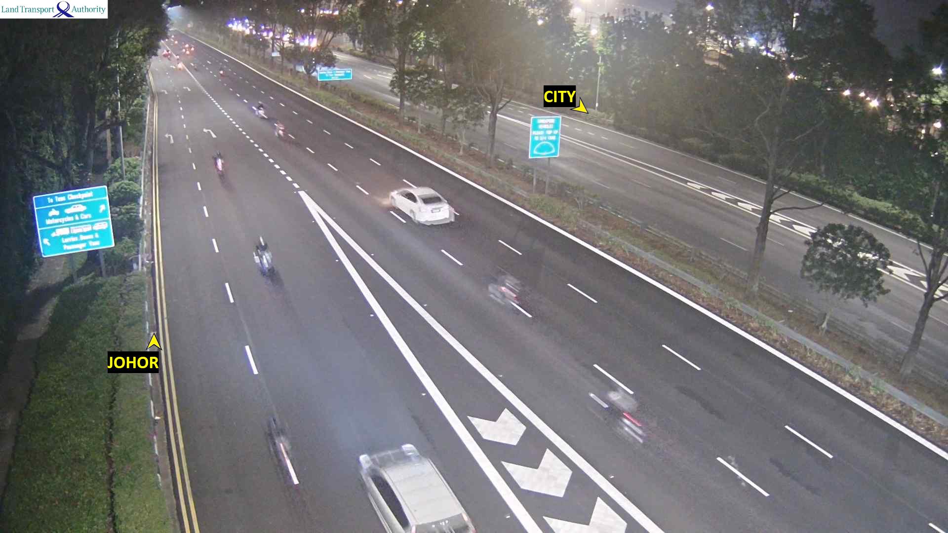AYE - Tuas Ave 8 Exit (Towards Tuas Checkpoint)
